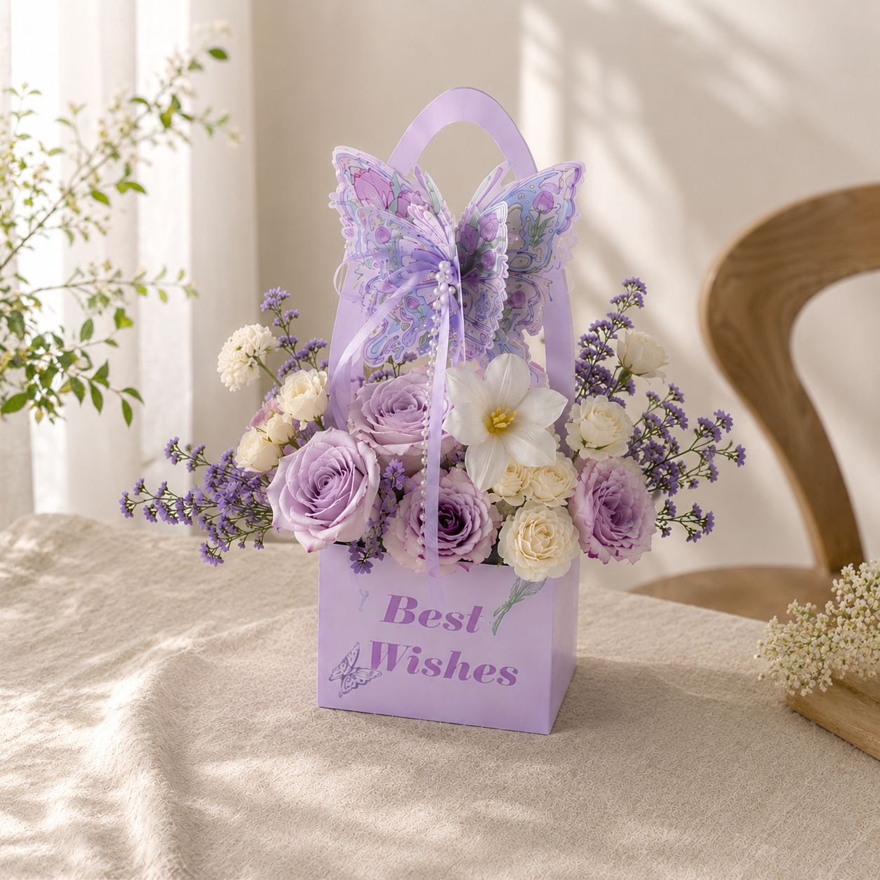 Heart Shape Flower Gift Box
